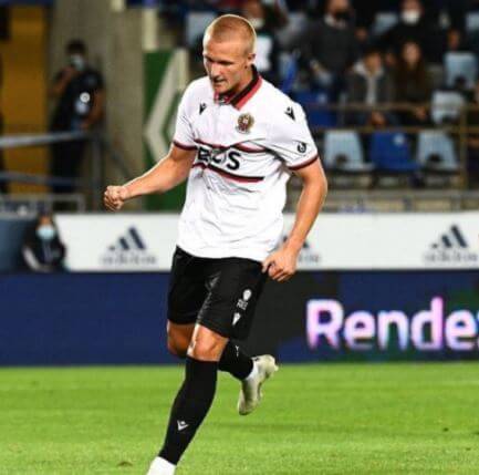 Flemming Rasmussen son Kasper Dolberg with his new hair.